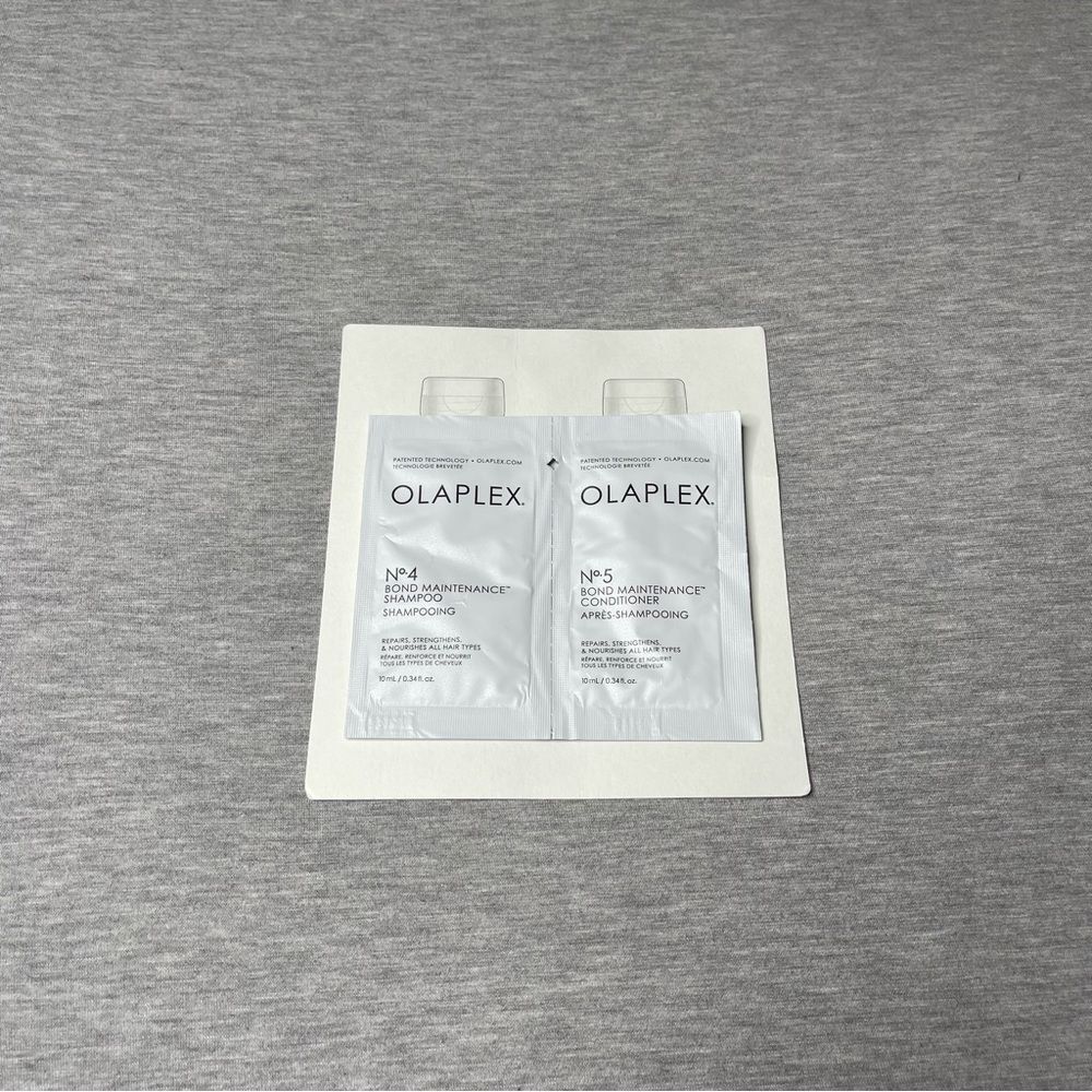 Olaplex No. 4 Shampoo & Conditioner Foil Packet Travel Duo Set